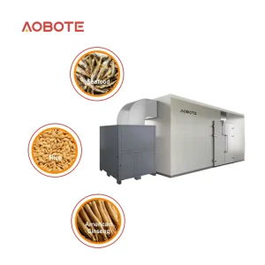 Professional Chamber Type Heat Pump Dehydrator Fruit Dryer Machine 1.3ton Capacity 42kg h Dehumidification Automatic