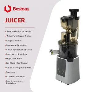 Professional Citrus Juicer Cold Press Juicer Machine for Smooth Juice Extraction Ideal for Home Office and Small Cafes