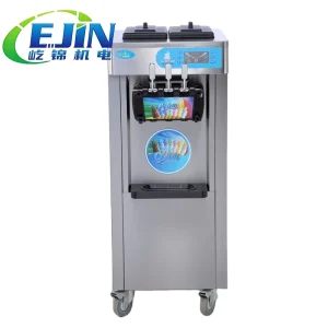 Professional Commercial Automatic Ice Cream Maker 3 Flavors High Productivity 220V Ice Cream Making Machine