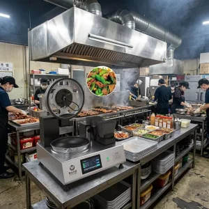 Professional Commercial Cooking Machine T-Chef Automatic Wash Self-Cleaning Stainless Steel 304 Digital Touchscreen Timer