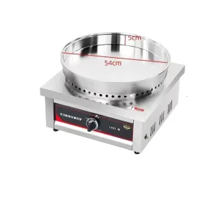 Professional Commercial Crepe Maker with High Volume Production Rotating Function Non Stick Pancake Machine