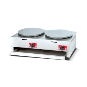 Professional Commercial Stainless Steel Single Plate Pancake Crepe Maker Manual Gas Energy Saver 6000W Household RV Car Outdoor