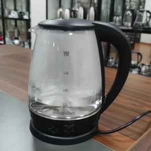 Professional Cordless Electric Kettle 1.8L BPA-Free High Borosilicate Glass Colored Coffee/Tea Water Boiler Household Use