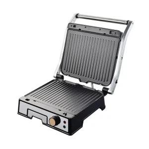 Professional Custom Wide Double Flat Plate Electric Commercial Sandwich Press Electric Panini Press Grill Large Maker PG023