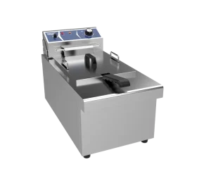 Professional Customizable 10L Counter Top Commercial Electric Deep Fryer with Hood