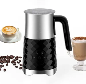 Professional Electric 300ML 4 in 1 400W Automatic Heating and Stirring Milk Foam Maker for Latte Cappuccino