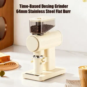 Professional Electric Coffee Grinder 64mm Espresso Burr Grinder Low Retention Plasma Anti Static