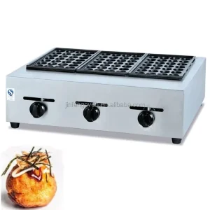 Professional Electric Gas Takoyaki Maker 28-84 Holes Waffle Stick Stainless Steel Takoyaki Machine