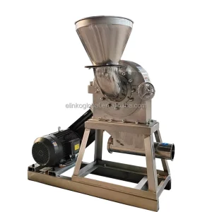 Professional Electric Stainless Steel Grinding Machine with Engine and Gear for Food Processing High Speed Pulverizer
