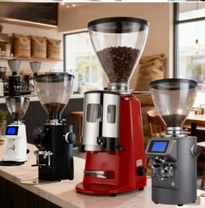 Professional Espresso 64 83 mm 83mm 80mm 64mm Flat Burr Bean Single Dose Coffee Grinder Machine