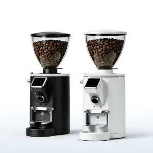 Professional Espresso Coffee Grinder 64mm Flat Burr Grinder with Time and Weight Setting