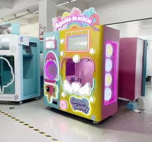 Professional Fully Automatic Cotton Candy Maker Commercial Bakery Vending Machine for Restaurant