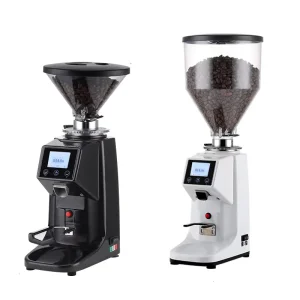 Professional Heavy Duty Cast Aluminum Body Conical Burr Coffee Bean Commercial Espresso Coffee Machine