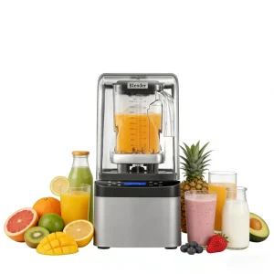 Professional Heavy Duty Food Mixer Grinder Juicer Milk Shake Smoothie Blender Machine Commercial Blender with Sound Proof Cover