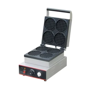 Professional Industrial 6 Plate Waffle Maker Stainless Steel Electric for Household Hotel Outdoor Use