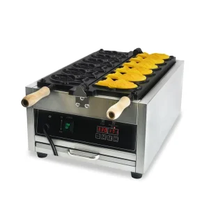 Professional Intelligent Digital Non Stick Stainless Steel Flip Taiyaki Waffle Maker Commercial Grade Heavy Duty Fish