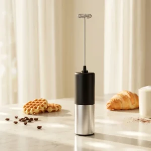 Professional Lightweight Battery Milk Frother Handheld Foam Maker Stainless Steel Milk Frother with CE Certification
