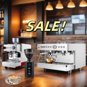 Professional Luxury Double Dual Boiler Espresso Coffee Maker with Grinder Bean
