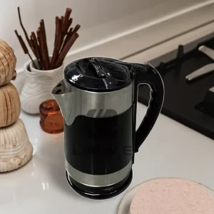 Professional Manufacturer Commercial Home Use 2.0L Stainless Steel Electric Tea Black Kettle Portable Water Boiler for Hotels