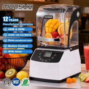 Professional NSF 1.5L 2L 1500W 2200W Coffee Shop Bar Smoothies Soundproof Commercial Blender