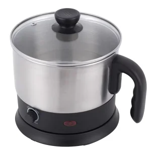 Professional New Design 1.5L Electric Hot Pot Cooker Portable Stainless Steel Cooking Pot Home Appliance Electric Kettle