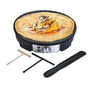 Professional Nonstick Electric Crepe Pancake Maker Roti Chapati Tortilla Making Machine for Bakery Pastry Flapjack