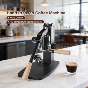 Professional PID Thermostatic and Labor saving Hand Pressed Espresso Coffee Maker Machine Factory Price