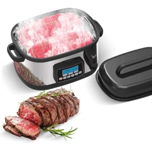 Professional Portable Electric Indoor Smoker Sous Vide Authentic Smokehouse Flavor Stainless Steel Slow Cooker for Household Use