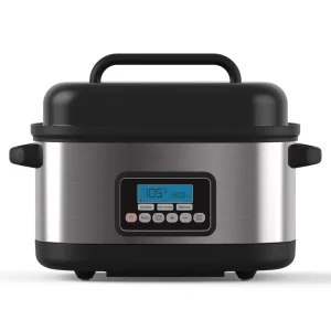 Professional Portable Electric Indoor Smoker Sous Vide Authentic Smokehouse Flavor Stainless Steel Slow Cooker for Household Use