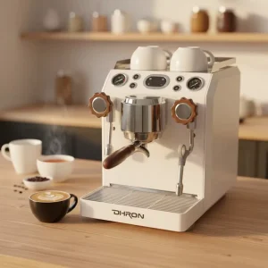 Professional Semi-Automatic Espresso Machine Hybrid Boiler Milk Frother for Home Cafe Commercial Use