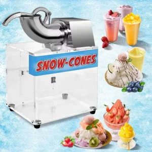 Professional Semi automatic 200W Electric Ice Crusher Snow Ice Crushers Shavers for Household