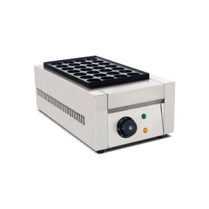 Professional Single Plate Electric Takoyaki Maker Adjustable Temp for Cafe and Outdoor Vending Service