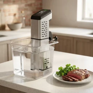 Professional Sous Vide Stick Michelin-star Quality Sous Vide Cooking IPX7 Stainless Steel Built-in Recipe 1400-2000W