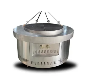 Professional Stainless Steel Rotisserie Grill Commercial Grade 9kW High Power Easy Clean Noise Reduction Kitchen Equipment