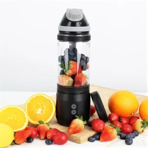 Professional Travelling Compact Lightweight Centrifugal Fruit Juicer 600ml Mini USB Rechargeable Smoothie Blender Easy Use
