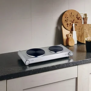 Professional Two Burner Hotplate 2400W Easy Clean Electric Stove CB CE Certified Cooking Hot Plate for Home Use