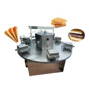 Professional Waffle Making Industrial Waffle Maker Automatic Rolled Sugar Cone Baking Ice Cream Cone Making Machine