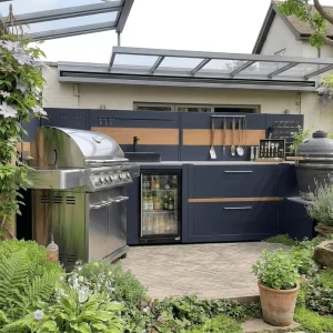Provide Free Design Mildew Proof 304 Stainless Steel Outdoor Kitchen Custom Cool to the Touch Outdoor Kitchen for Outside