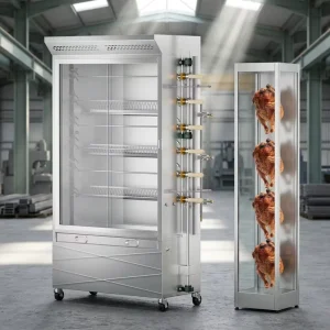 Ps New 6 Rod 8 9 Commercial Gas Automatic Rotary Chicken Rotisserie Grill Machine Energy Saving 220V Stainless Steel Adjustable