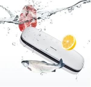 QH 03 Automatic Vacuum Sealer Machine 120W Low Noise Food Sealer 30cm Sealing Width for Household Kitchen Food Preservation