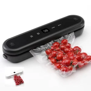 QH-69 Automatic Vacuum Sealer Machine 100W Portable Electric Food Preservation Sealer for Household Kitchen Storage
