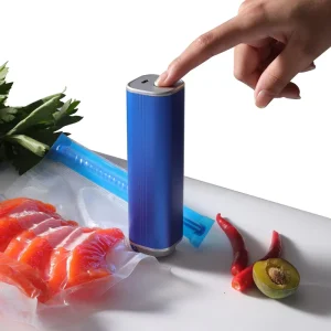 QH H23 Portable Handheld Vacuum Sealer Machine USB Rechargeable Food Sealer with Air Inflation for Kitchen Household Outdoor