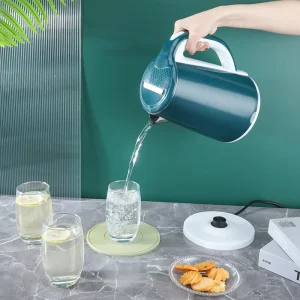 Quality 2.3L Stainless Steel 1500W Electric Kettle Boil-dry Protection 360 Degree Rotational Base for Home