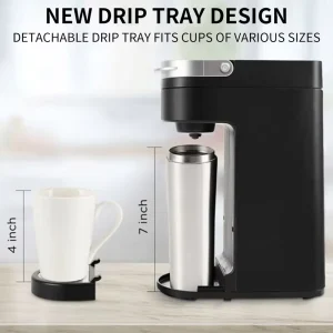 Quality Assurance Versatile Single Serve American Coffee Tea Brewing ABS Coffee Machine for Home Hotel Use