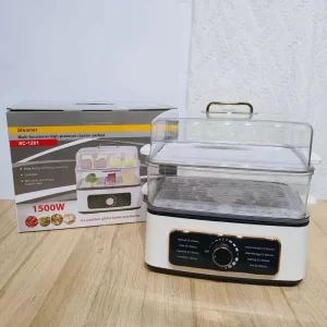 Quick Heat Steam Multifunction 10L Electric Cooker Stainless Steel Cooking Seafood Vegetable Hotpot Hot Pot Food Steamer
