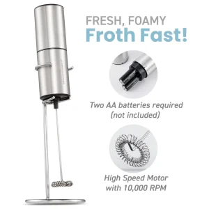 Quick Start Usb Milk Mixer Frother Battery Operate Handheld Electric Whisk Coffee Mixer