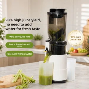Quiet Operation Bass Noise Reduction Juicer 1.2L Large Capacity Stainless Steel Centrifugal Juicer for Portable Fruit Machine
