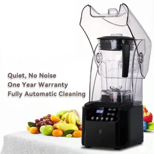 Quiet Professional Fruit Juicers Maker Commercial Nutri Blender Smoothie Machine with Blender Black