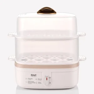 R.0057 Electric Egg Cooker 16 Egg Capacity Soft Medium Hard Boiled Egg Boiler Poacher for Home Office