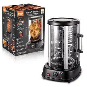 R.8630 1500W Vertical Rotisserie Oven Multi functional Household Electric Skewers Grill with 360 Degree Rotation